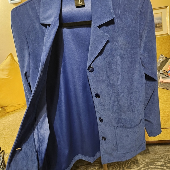Briggs New York Woman’s Small Light Blazer Style Jacket Coat Blue - Picture 2 of 7